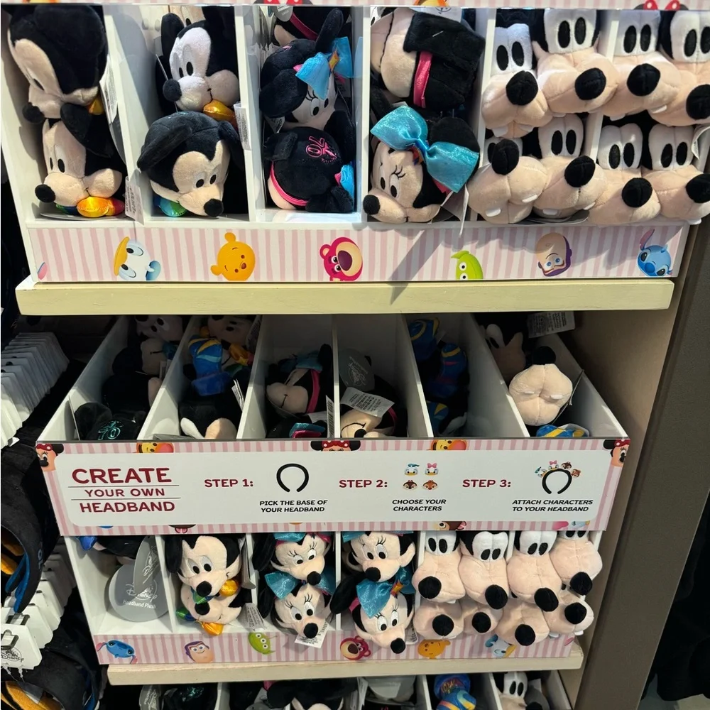 Disney Disneyland Resort 70th Anniversary Headband Plush Mickey Mouse Accessory